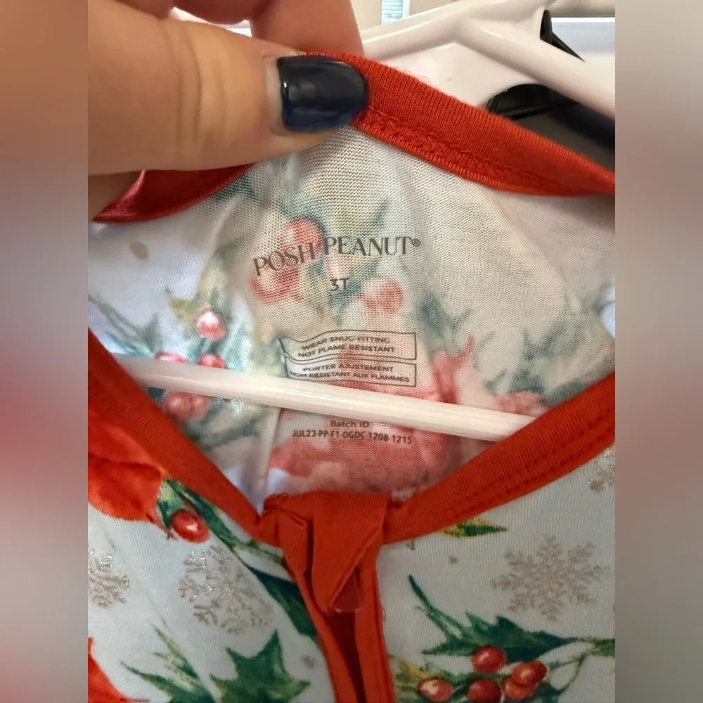 POSH PEANUT Winter Lily Convertible One Piece, Blue Size 3T - Picture 3 of 6